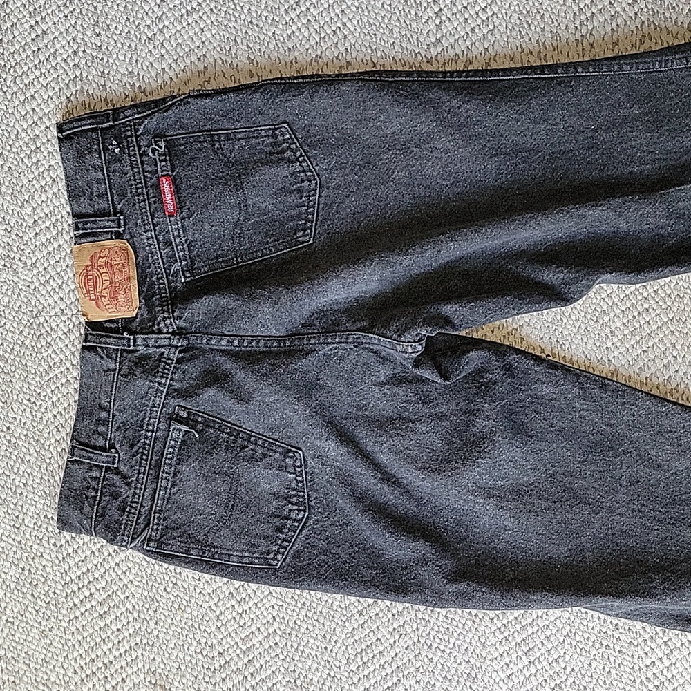 Vintage Dickies Branders Black Denim Jeans  36X30 🔥 Nice Fade - Picture 2 of 15